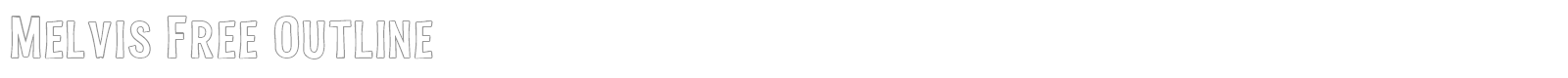 Melvis font preview